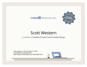linkedin content and creative design scott western 2